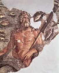 Nettuno, da un pavimento, VI secolo